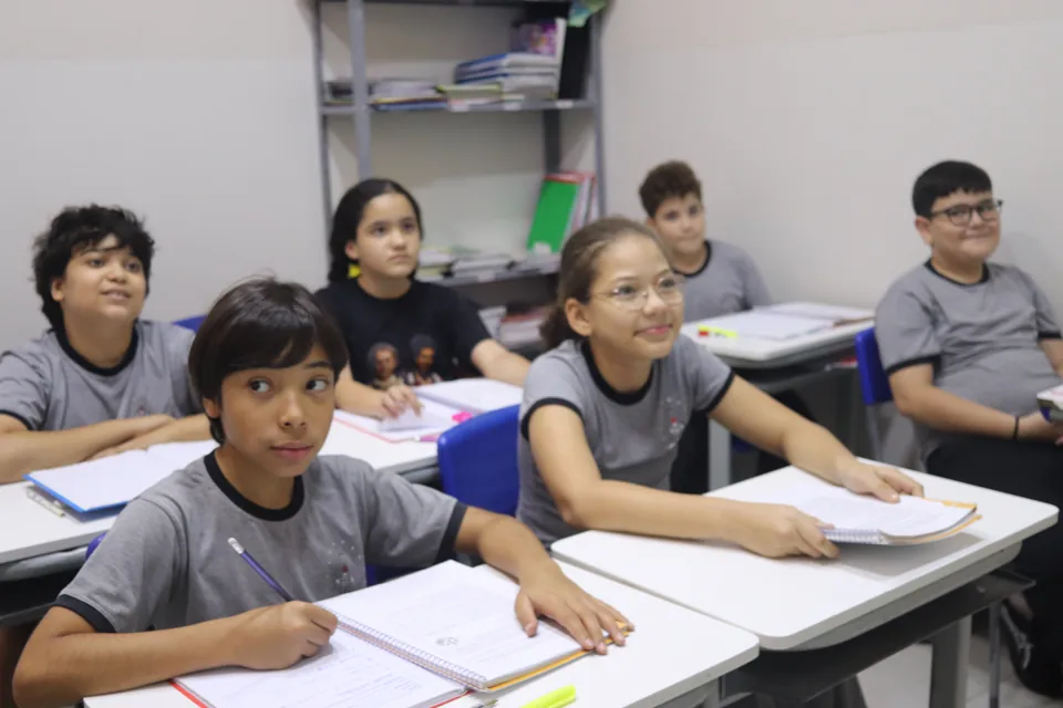 Alunos em sala de aula